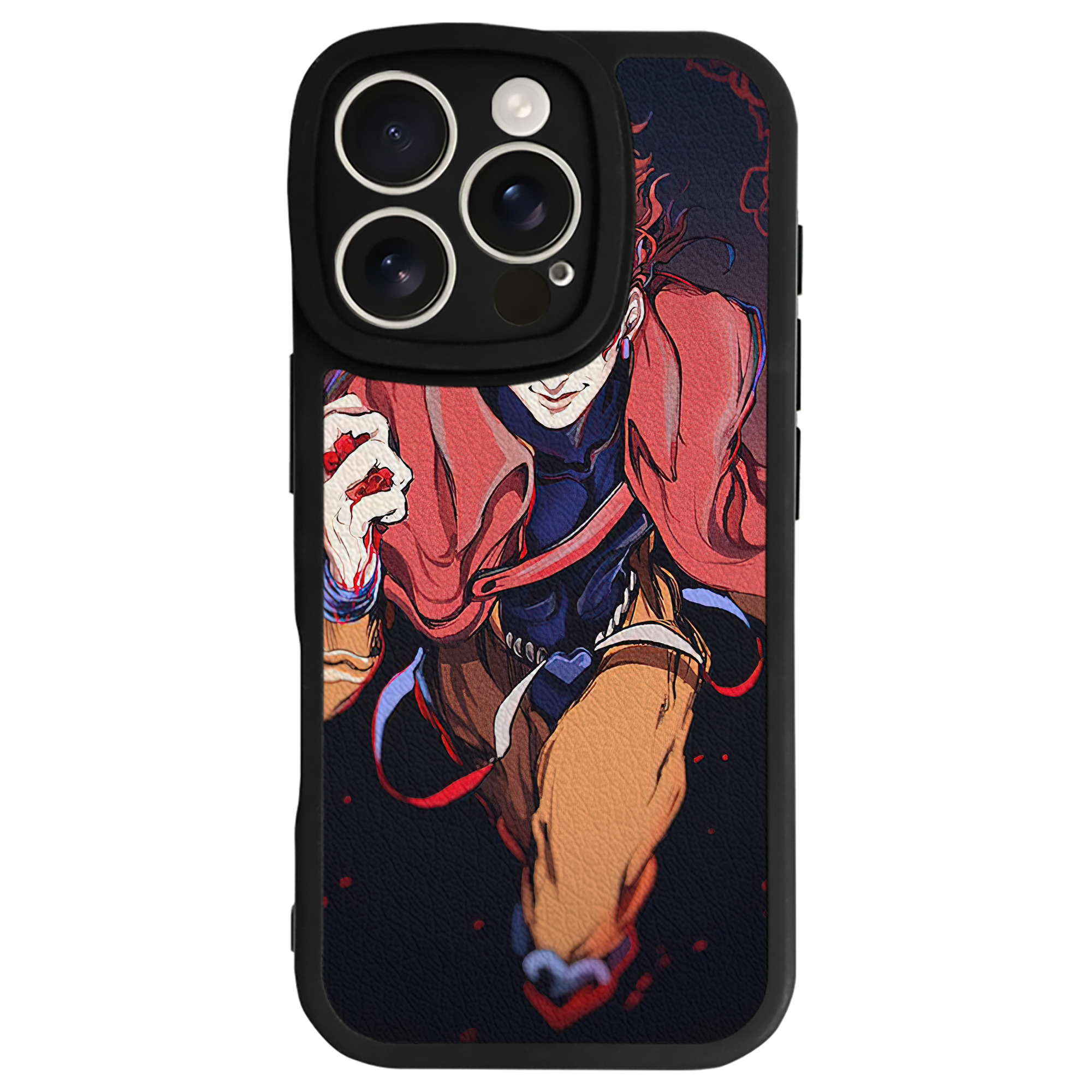 （画像用） ジョジョの奇妙な冒険 JoJo's Bizarre Adventure 【iPhone 16シリーズ対応】シリコンスマホケース（レザー調） 材質：シリコン